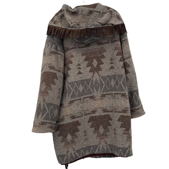Marble mountain Vintage Southwestern Wool oversized Jacket Coat Sz Medium Womans - Picture 2 of 7